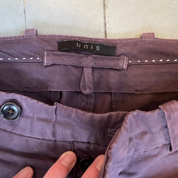 Unis Chino Pants Plum Purple USA Made 31x32 - Picture 3 of 5